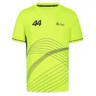 Mercedes-Benz AMG Petronas F1 férfi póló Lewis Hamilton nadrág-újj Jersey 701227120 001 Neon sárga Méret: XS