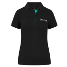 Mercedes-Benz AMG Petronas F1 MAPF1 női Polo Ing, pamut Polo Ing  Team Logos és szín jelölők, nadrág-Sleeved Ing, 701227044 001 fekete Méret: XS