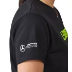 Mercedes-Benz AMG Petronas F1 MAPF női póló Lewis Hamilton pamut Ing nadrág-újj Ing 701227127 001 fekete Méret: M