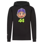 Mercedes-Benz AMG Petronas F1 Lewis Hamilton pulóver for gyerek és gyerek, Formula 1 kapucnis pulóver 701227130 001 fekete Méret: 152