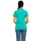 Mercedes-Benz AMG Petronas F1 MAPF1 női pamut Polo Ing  Team Logos és szín jelölők nadrág-Sleeved Ing 701227044 türkiz zöld vagy fekete Méret: S