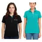 Mercedes-Benz AMG Petronas F1 MAPF1 női pamut Polo Ing  Team Logos és szín jelölők nadrág-Sleeved Ing 701227044 türkiz zöld vagy fekete Méret: XS