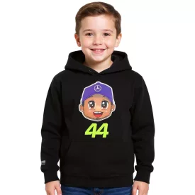   Mercedes-Benz AMG Petronas F1 gyerek'' pulóver for gyerek és gyerek, Formula 1 kapucnis pulóver 70122713, George Russell vagy Lewis Hamilton, fekete Méret: 152
