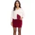 női pelenkázó Szoknya, Mini Szoknya, Corduroy Szoknya, pelenkázó Wear, 939056 Wine piros Méret: 46