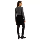 női Mini Szoknya, Warm gyapjú Szoknya  Herringbone minta, Plus Sizes 956298 fekete Méret: 54