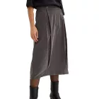női Midi Szoknya Corduroy Szoknya  doboz Pleats Made of Organic pamut Pleated Szoknya 908254 szürke Méret: 52