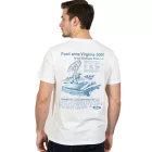 RE:fedett X FORD férfi póló  Ford Torino Print, pamut kerek nyakú, RCFRD504, ekrü-fehér Méret: M