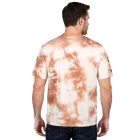 RE:fedett X NFL Cincinnati Bengals férfi póló  Logo Print, pamut kerek nyakú, RCNFL1392 barna/fehér Méret: S
