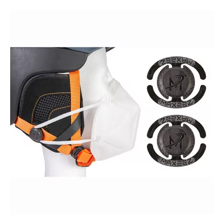 MAXEEZ Face Shield sisak álarc tartó univerzális for férfi & női Ski sisak fekete Méret: N