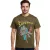 RE:fedett X SUPERMAN DC férfi póló  Comic Print, pamut kerek nyakú, RCWARN555 Khaki Méret: M