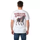 RE:fedett X DUNGEONS & DRAGONS férfi Mastiff póló, pamut kerek nyakú, RCHAS171 bézs Méret: S