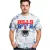 RE:fedett X NFL bivaly Bills férfi póló  Logo Print, pamut kerek nyakú, RCNFL1385 kék/fehér Méret: M