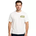 RE:fedett X Star Wars Csillagok Háborúja férfi póló  vissza Print, pamut Ing, nadrág-újj Ing, RCDIF2045, ekrü-fehér Méret: XL