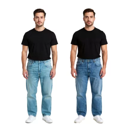 stílusos férfi Farmer in a görkorcsolyás fit stílus, farmer Nadrág  a zipper, BR-11000, sötét kék vagy világos kék Méret: W31_L32