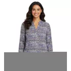 BOYSEN''S női V-nyak blúz-Ing, hosszú-Sleeved Summer tunika, 81925947, Multicolored Méret: 36