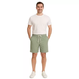   alkalmi FRIDAY Sigge férfi alkalmi bermuda rövidnadrág Chino Sort Rövidnadrág  Elastic Waistband, pamut Sort Rövidnadrág, 20505130 185806 zöld Méret: M