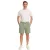 alkalmi FRIDAY Sigge férfi alkalmi bermuda rövidnadrág Chino Sort Rövidnadrág  Elastic Waistband, pamut Sort Rövidnadrág, 20505130 185806 zöld Méret: M