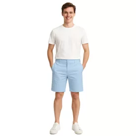   alkalmi FRIDAY Peterson férfi alkalmi bermuda rövidnadrág Chino nadrág  Linen pamut Sort Rövidnadrág, 20504682 154030 kék Méret: M