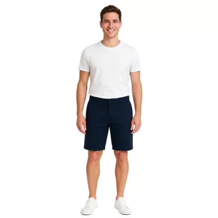 !tömör Joe férfi alkalmi bermuda rövidnadrág Chino nadrág pamut Sort Rövidnadrág 21108170 194010 sötét kék Méret: M