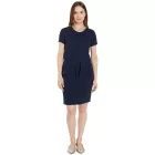POLARINO női Summer ruha, Mini ruha, stílusos Ing ruha, Vacation ruha, 24164953, sötét kék Méret: 38