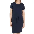 POLARINO női Summer ruha, Mini ruha, stílusos Ing ruha, Vacation ruha, 24164953, sötét kék Méret: 38