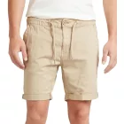 BLEND férfi pamut bermuda rövidnadrág Sort Rövidnadrág  Turn-Up Hem és Elastic Waistband 20716624 in kék vagy bézs Méret: M