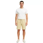 alkalmi FRIDAY Sigge férfi alkalmi bermuda rövidnadrág Chino Sort Rövidnadrág  Elastic Waistband, pamut Sort Rövidnadrág, 20505130 in zöld vagy bézs Méret: M