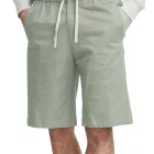 alkalmi FRIDAY Sigge férfi alkalmi bermuda rövidnadrág Chino Sort Rövidnadrág  Elastic Waistband, pamut Sort Rövidnadrág, 20505130 in zöld vagy bézs Méret: S