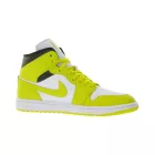 NIKE Air Jordan 1 Mid női ódi bőr edzőcipő edző cipő Mid-Top edzőcipő edző cipő BQ6472-170 fehér/sárga/fekete Méret: 39
