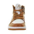 NIKE Air Jordan 1 Mid női ódi bőr edzőcipő edző cipő Mid-Top edzőcipő edző cipő BQ6472-200 fehér/piros/barna Méret: 36_1_2