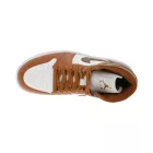 NIKE Air Jordan 1 Mid női ódi bőr edzőcipő edző cipő Mid-Top edzőcipő edző cipő BQ6472-200 fehér/piros/barna Méret: 36_1_2