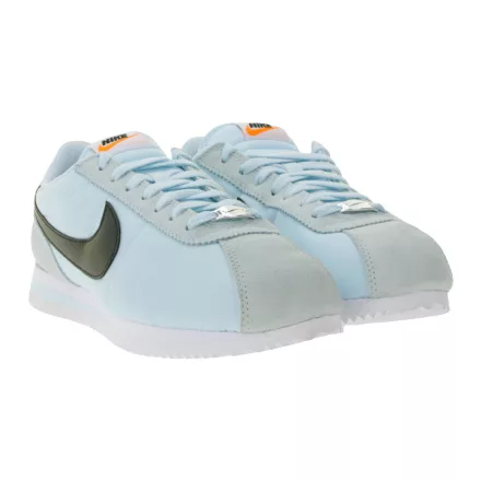 NIKE Cortez női Retro edzőcipő edző cipő  ódi bőr alacsony-Top edzőcipő edző cipő DZ2795-401 fehér/világos kék/fekete Méret: 36_1_2