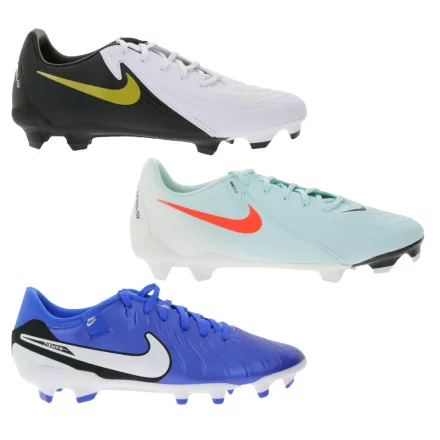NIKE Phantom Academy FG/MG Football csizma  párnázott vagy párnázott belső talp, Studded csizma, türkiz, sötét kék, vagy fehér/fekete Méret: 45_1_2