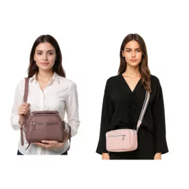   WOWZILLA női kézi táska  Practical Compartments, válltáska táska, trendi alkalmi táska, rózsaszín Méret: N