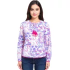 ZWILLINGSHERZ női Summer blúz  All-Over Paisley minta 33214-84 kék/rózsaszín/fehér Méret: L