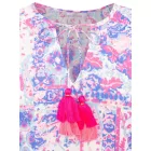ZWILLINGSHERZ női Summer blúz  All-Over Paisley minta 33214-84 kék/rózsaszín/fehér Méret: L