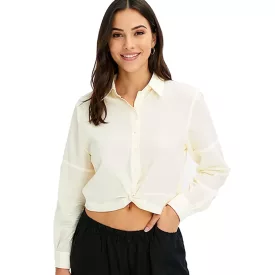   női Summer blúz, hosszú-Sleeved Crepe blúz, Plus Sizes, 920882 bézs Méret: 50