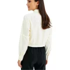 női Summer blúz, hosszú-Sleeved Crepe blúz, Plus Sizes, 920882 bézs Méret: 50