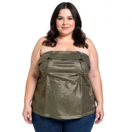 női eye-catching bandeau summer Top, festival Ing, 956209 arany Méret: 50