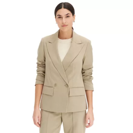 stílusos női'' estélyi blézer, autumn blézer, business blézer, pamut blézer 963735 Khaki Méret: 36