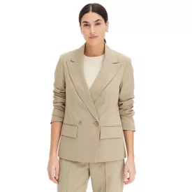   stílusos női'' estélyi blézer, autumn blézer, business blézer, pamut blézer 963735 Khaki Méret: 46