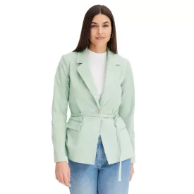   stílusos női estélyi blézer, autumn blézer, business blézer, pamut blézer, 940514 mint Méret: 44
