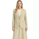 stílusos női estélyi blézer, autumn blézer, business blézer, 909552 khaki Méret: 40