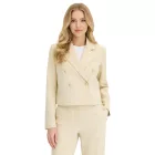 stílusos nadrág blézer nőknek  dekoratív buttons. estélyi blézer, business blézer, 950017 bézs Méret: 50