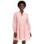 Flared ruffle ruha  smocked neckline és újj hem, mini ruha, pamut ruha 956565 rózsaszín Méret: 38