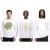 RE:fedett X Nickelodeon férfi hosszú-Sleeved Ing  Various Prints SpongeBob SquarePants pamut pulóver kerek nyakú Ing in fehér Méret: M