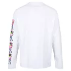 RE:fedett X Nickelodeon férfi hosszú-Sleeved Ing  Various Prints SpongeBob SquarePants pamut pulóver kerek nyakú Ing in fehér Méret: M