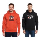 European League of Football férfi pulóver  Helvetic Guards Logo, pamut pulóver in piros és fekete Méret: L