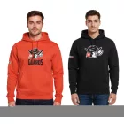 European League of Football férfi pulóver  Helvetic Guards Logo, pamut pulóver in piros és fekete Méret: S