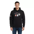 European League of Football férfi pulóver  Helvetic Guards Logo, pamut pulóver in piros és fekete Méret: S
